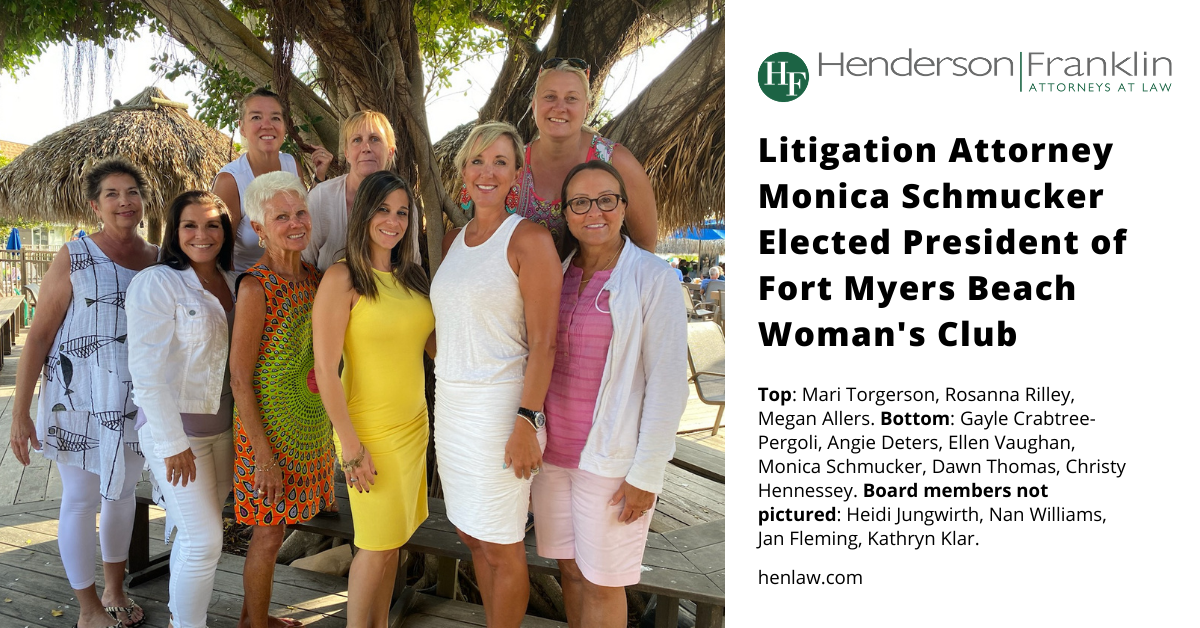 Monica Schmucker Elected President of Fort Myers Beach Woman's ...