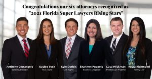 2021 Florida Super Lawyers Rising Stars
