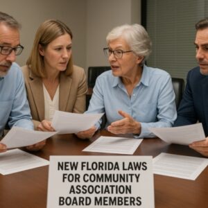What Florida Community Association Board Members Need to 
Know About the 2025 Legislative Changes